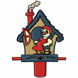 Bird Houses Embroidery Design 7 Bird Houses Embroidery Design 7